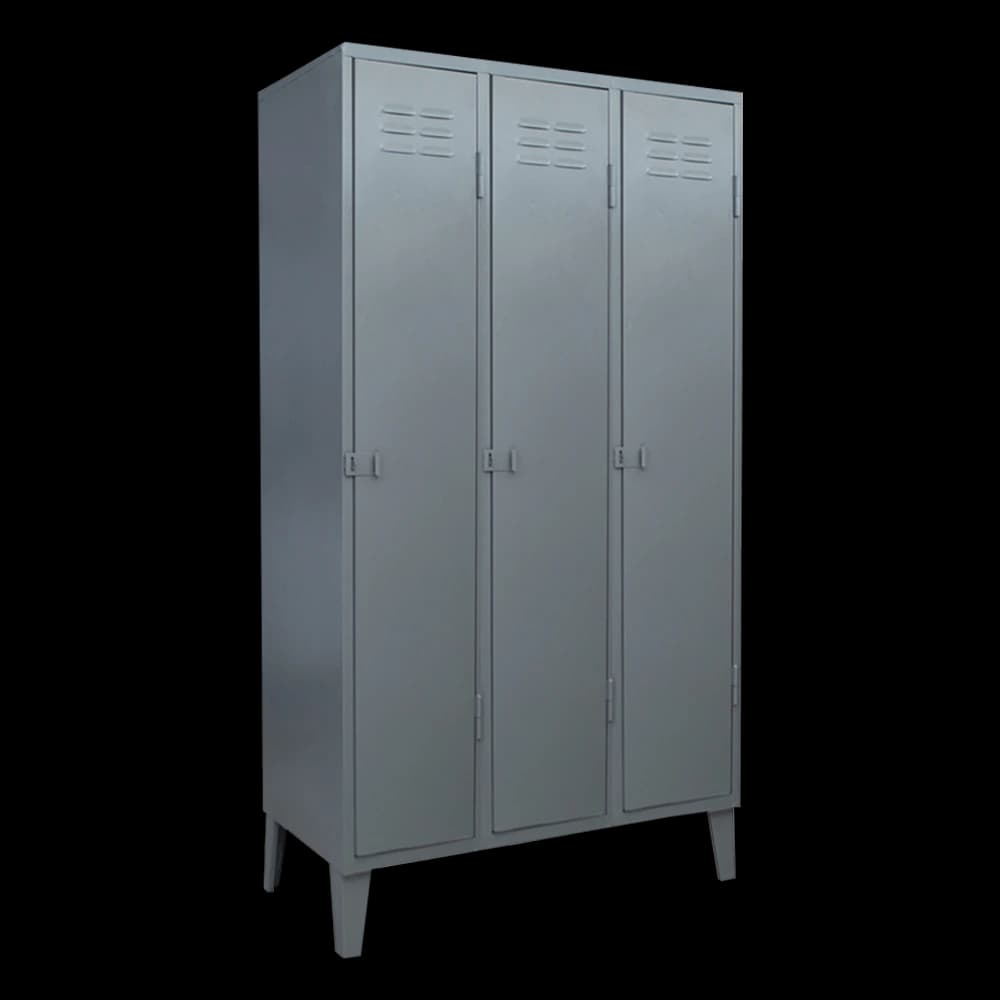 Locker Metálico 03 Puertas - 3 Cuerpos Simples