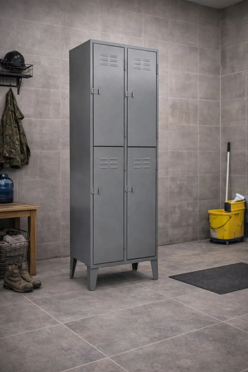 Locker Metálico 4 Puertas - 2 Cuerpos Dobles (vista alterna)