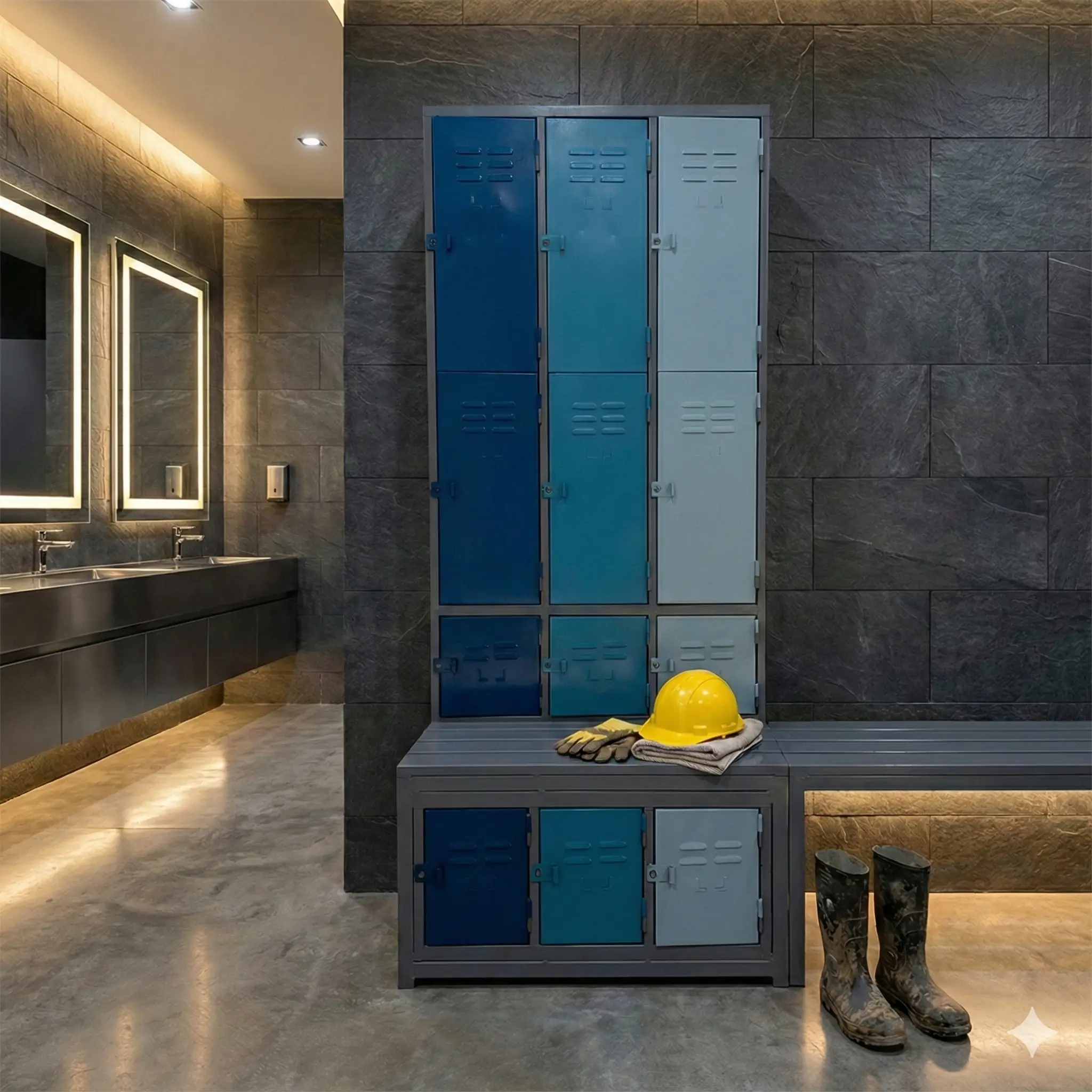 Locker Minería - 12 Puertas | Banca incluida (vista alterna)