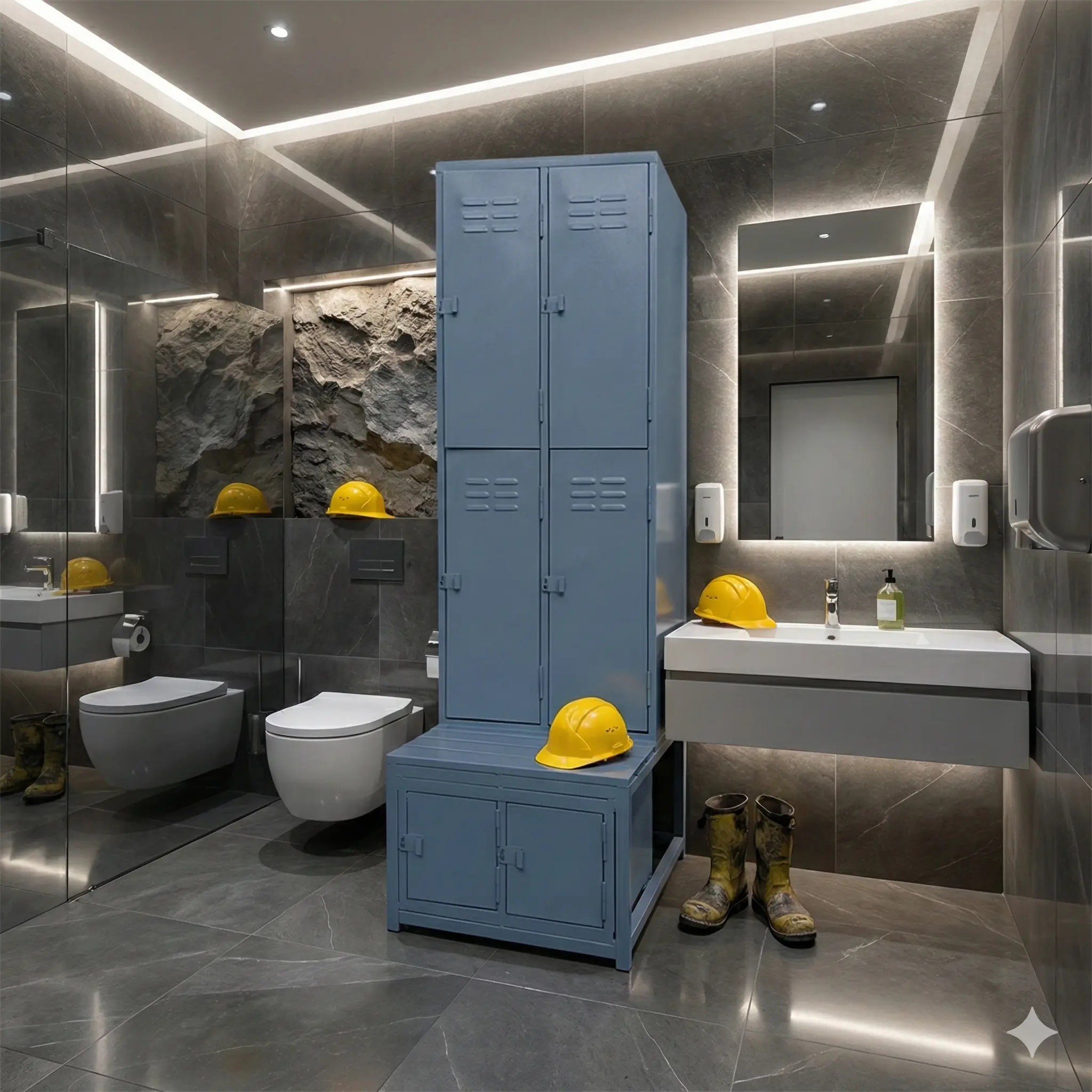 Locker Minería - 06 Puertas | Banca incluida (vista alterna)