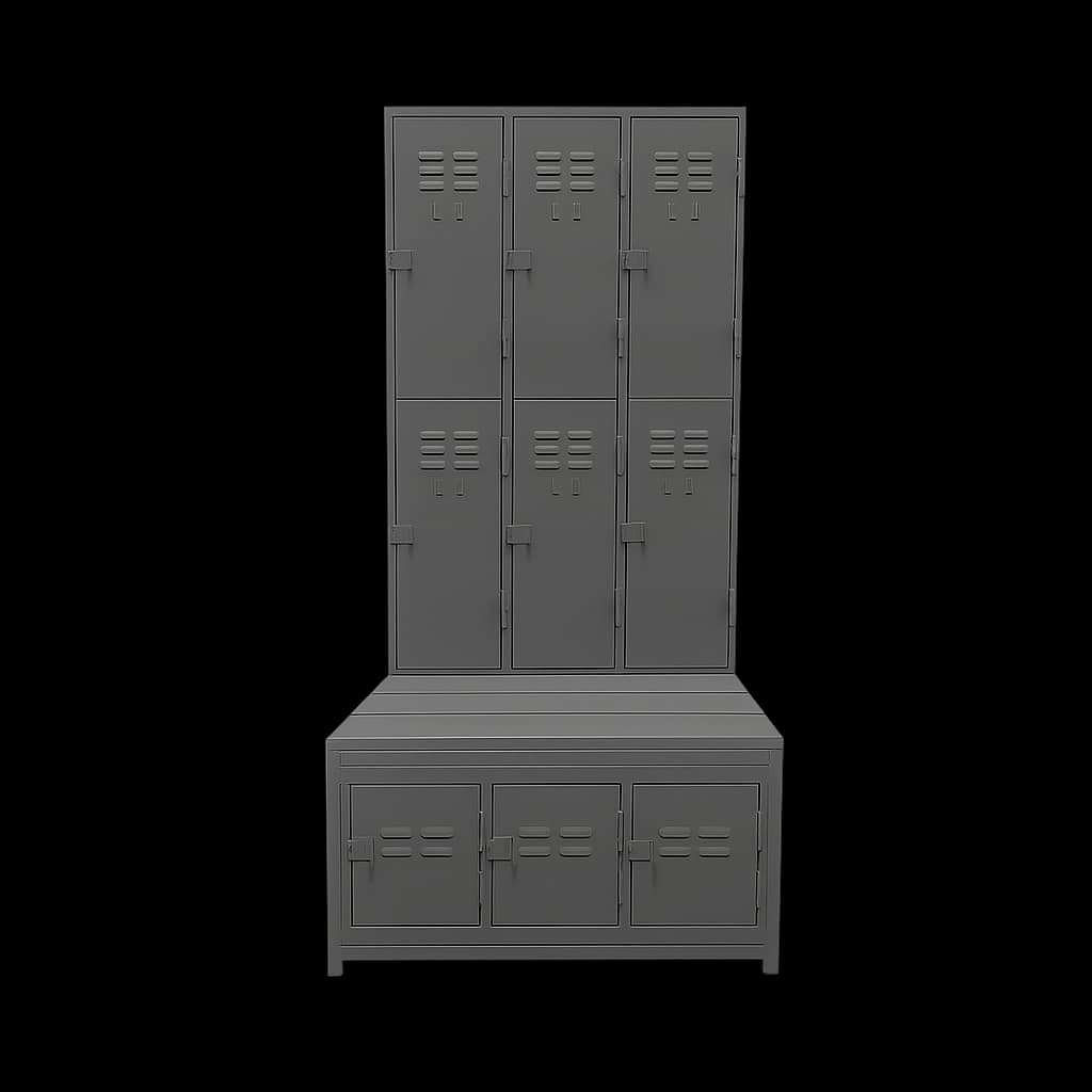 Locker Minería - 09 Puertas | Banca incluida