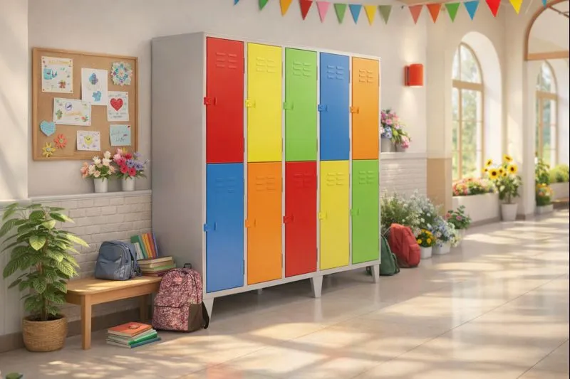 Lockers Jr. - 10 puertas dobles (vista alterna)