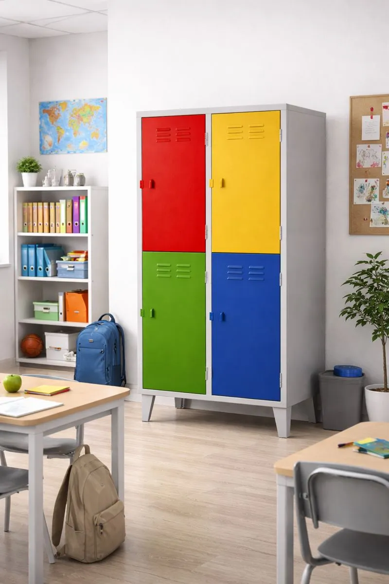 Lockers Jr. - 04 puertas dobles (vista alterna)