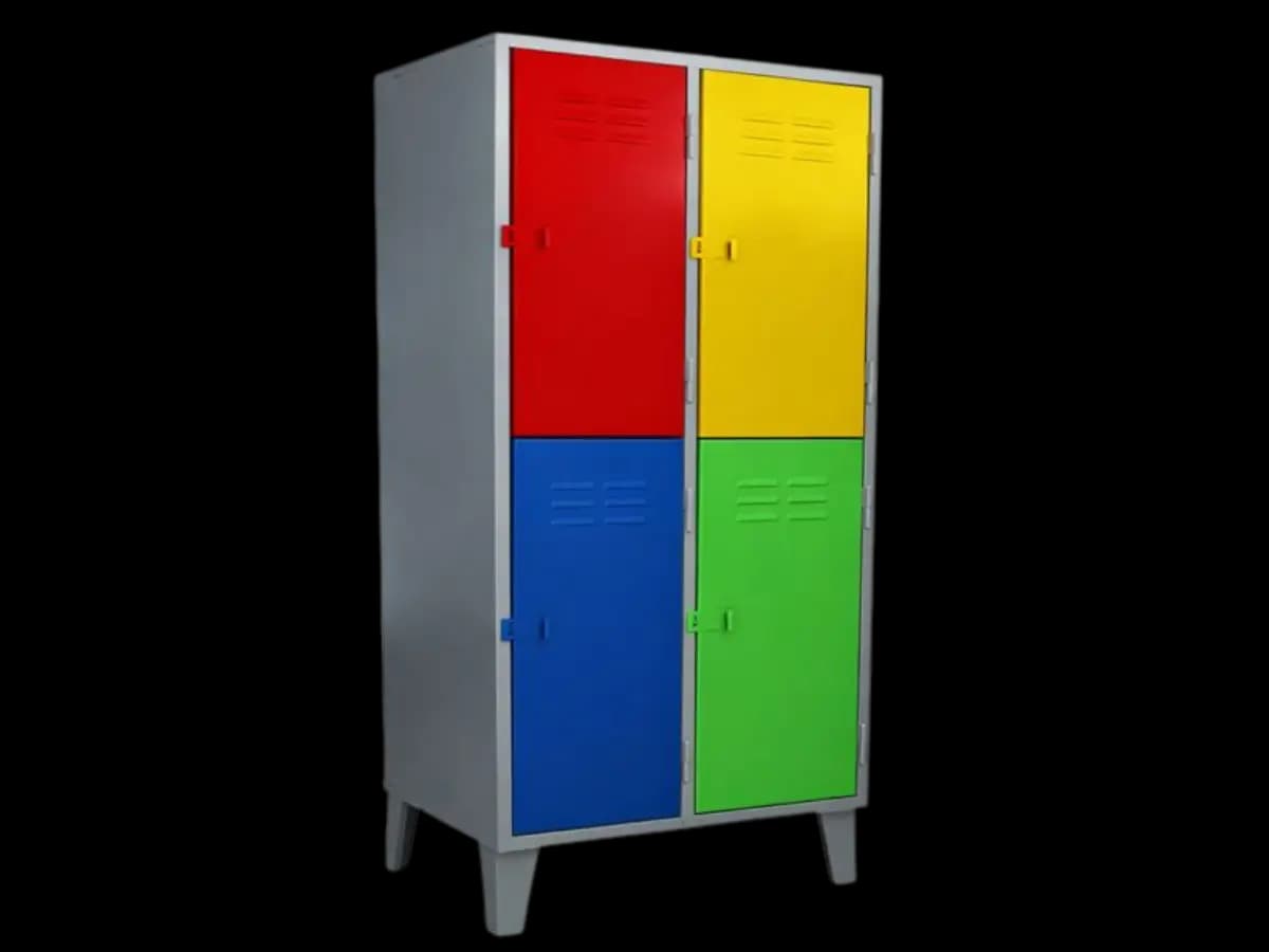 Lockers Jr. - 04 puertas dobles