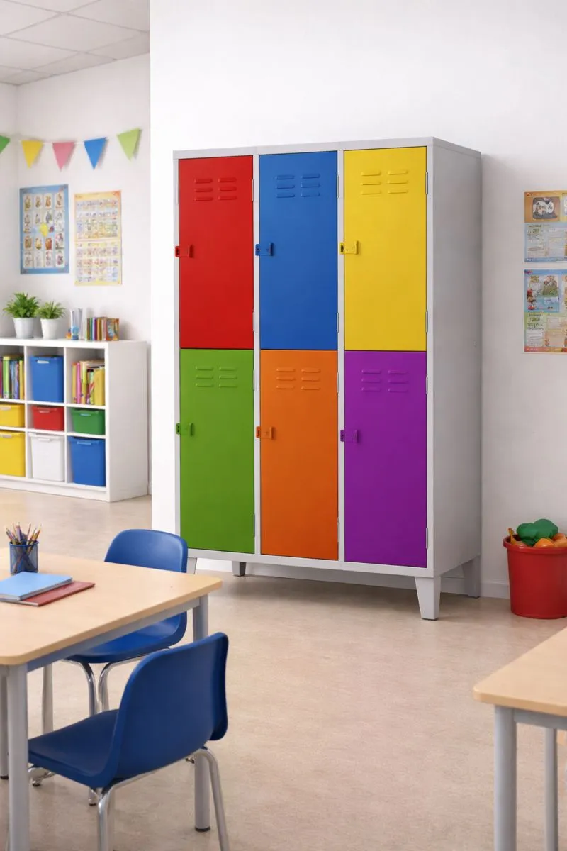 Lockers Jr. - 06 puertas dobles (vista alterna)