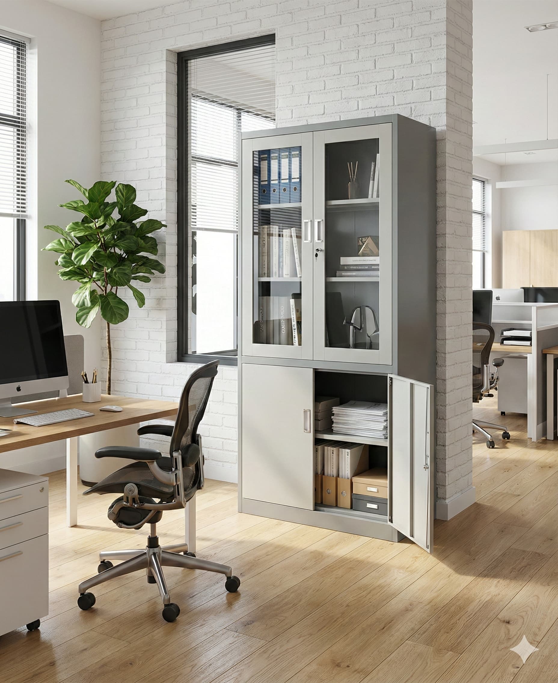 Storage Metálico Vitrina Mixta (vista alterna)