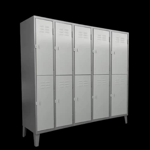 Locker Metálico 10 puertas - 5 cuerpos dobles