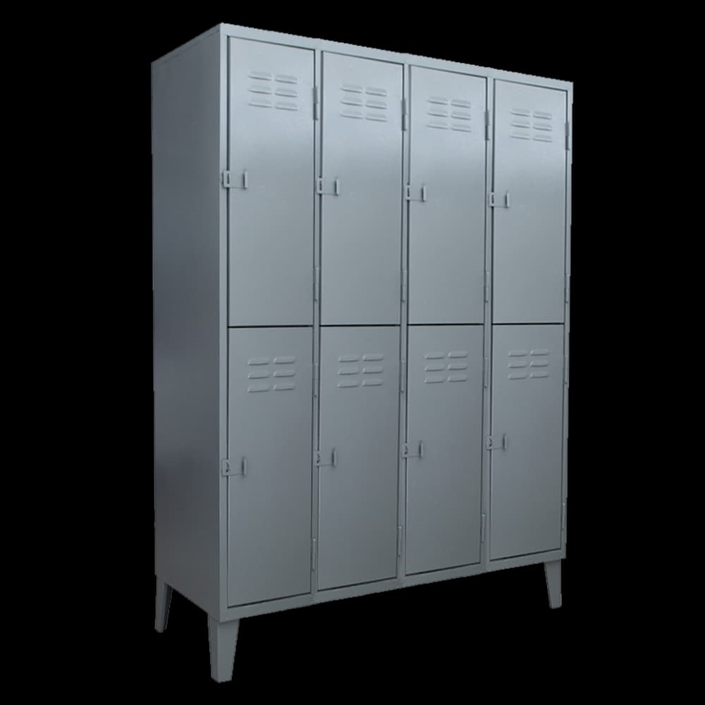 Locker Metálico 08 Puertas – 4 Cuerpos Dobles