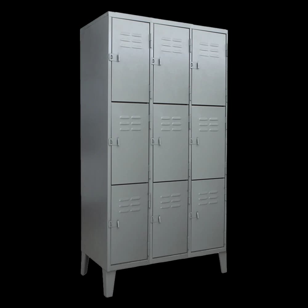 Locker Metálico 09 Puertas - 3 Cuerpos Triples