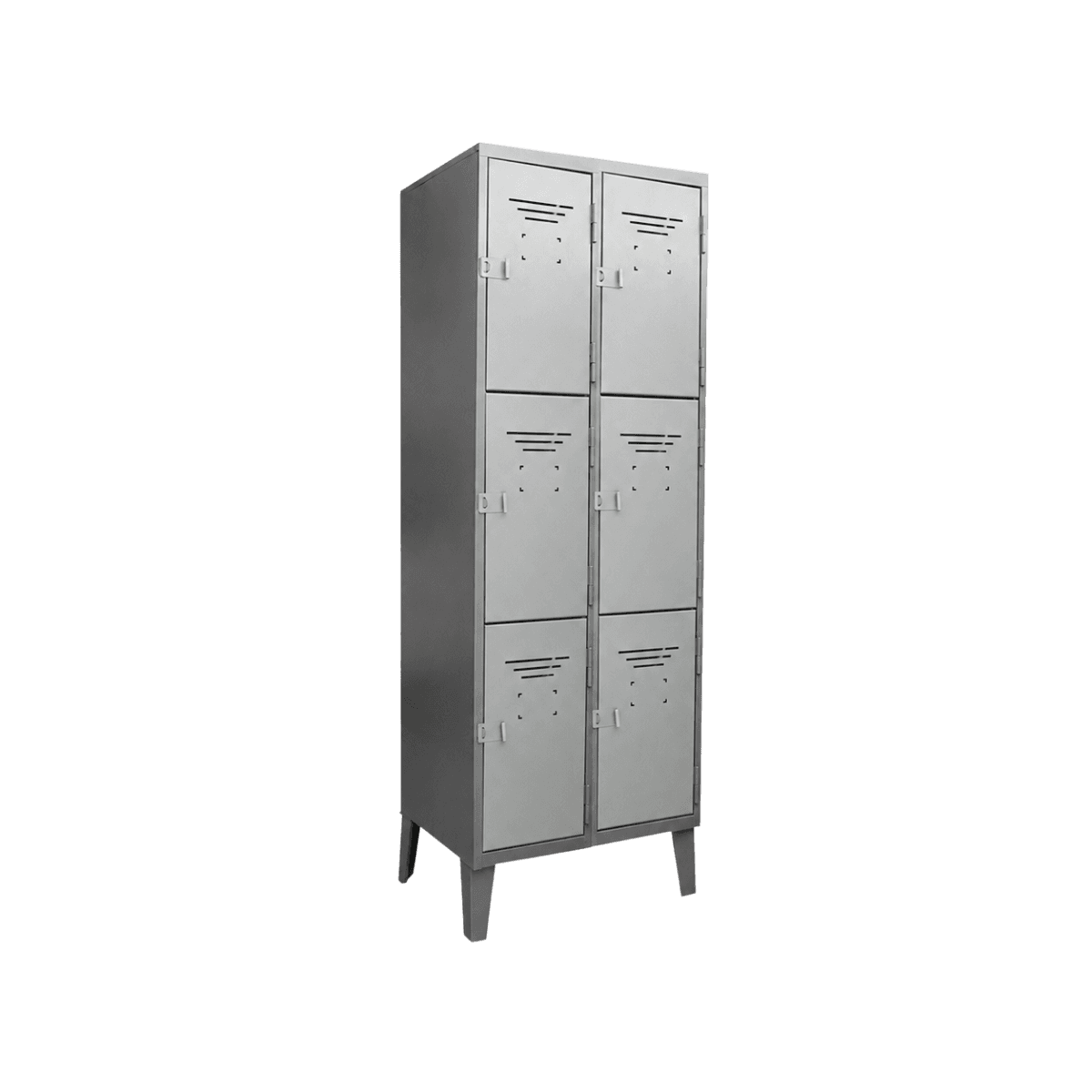 Locker Metálico 06 Puertas - 2 Cuerpos Triples