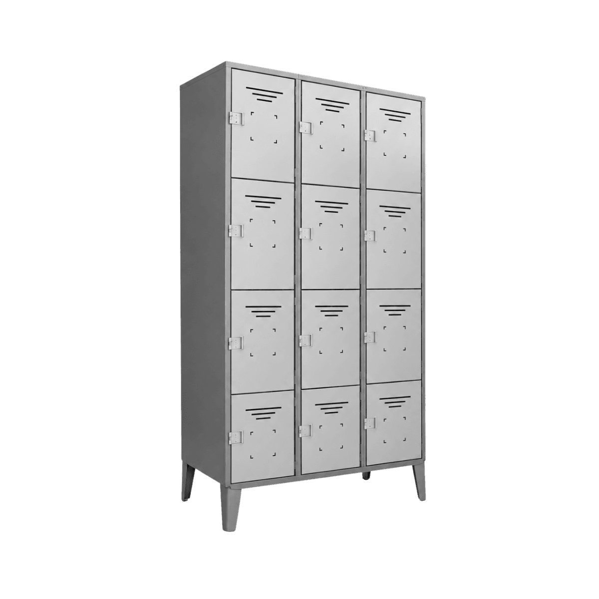 Locker Metálico 12 Puertas – 3 Cuerpos Cuadruples