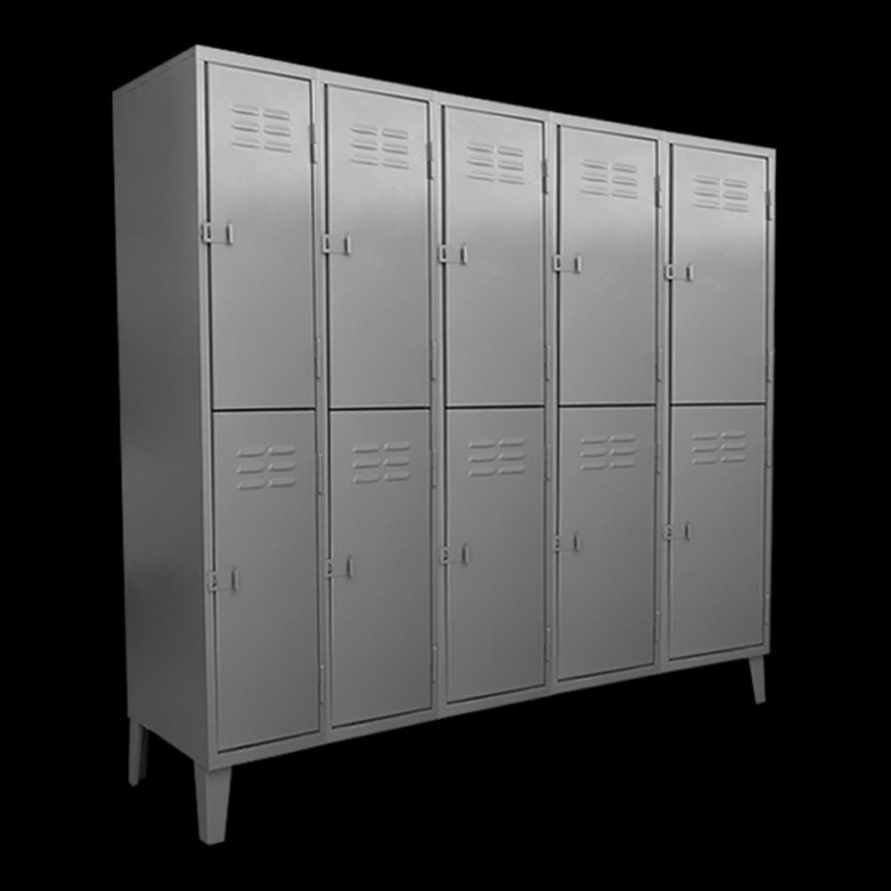 Locker Metálico 10 Puertas – 5 Cuerpos Dobles