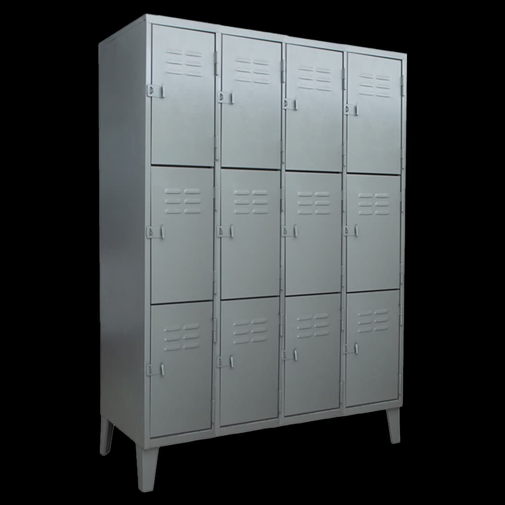 Locker Metálico 12 Puertas - 4 Cuerpos Triples