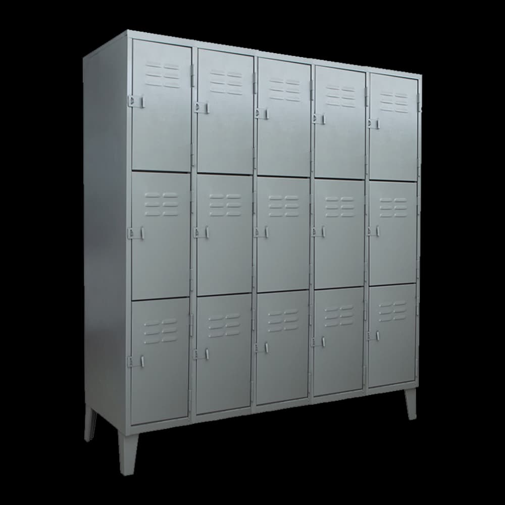 Locker Metálico 15 Puertas - 5 Cuerpos Triples