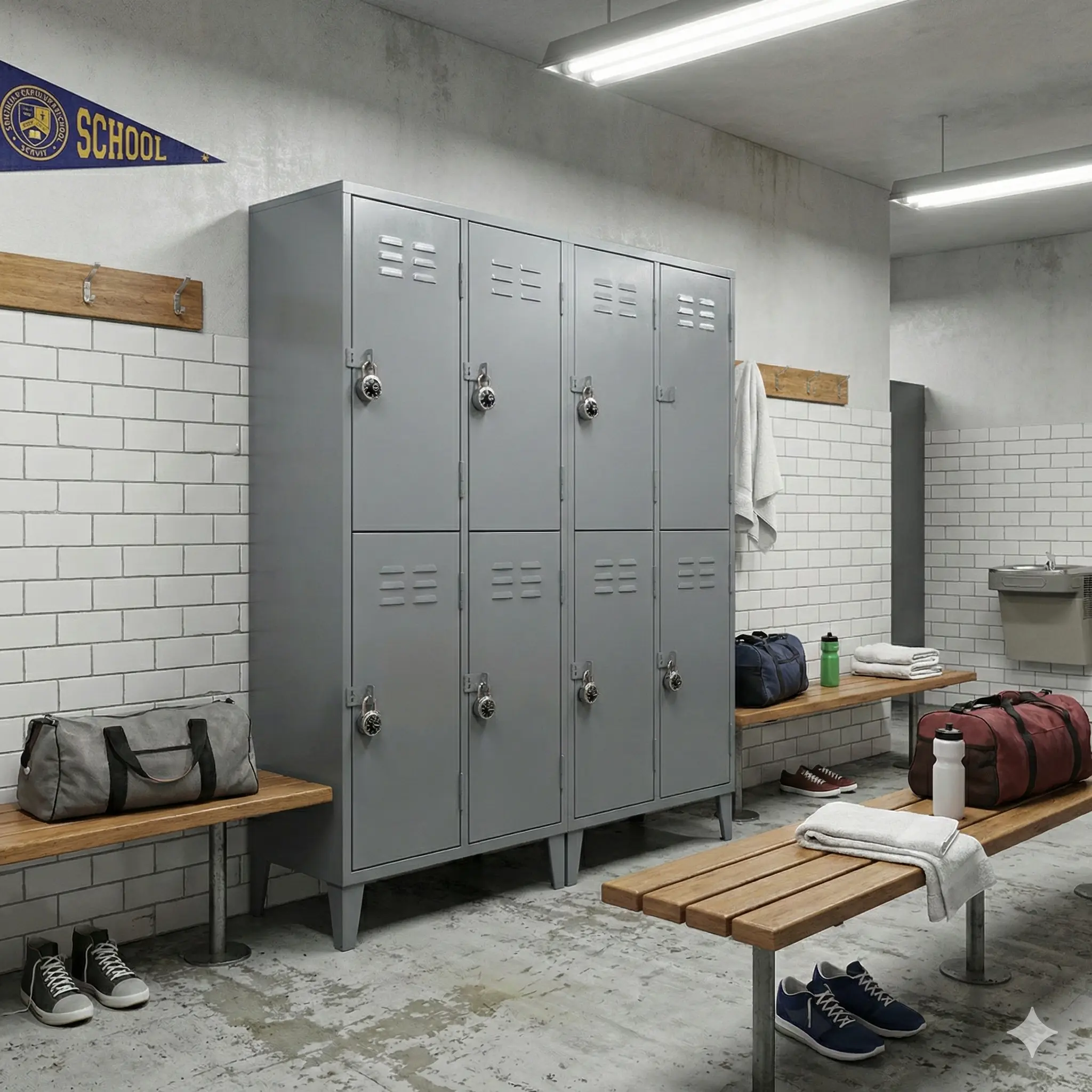 Locker Metálico 08 Puertas – 4 Cuerpos Dobles (vista alterna)